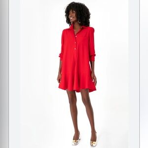 New With Tags Tuckernuck Pomander Place Red Crepe Callahan Dress Sz M